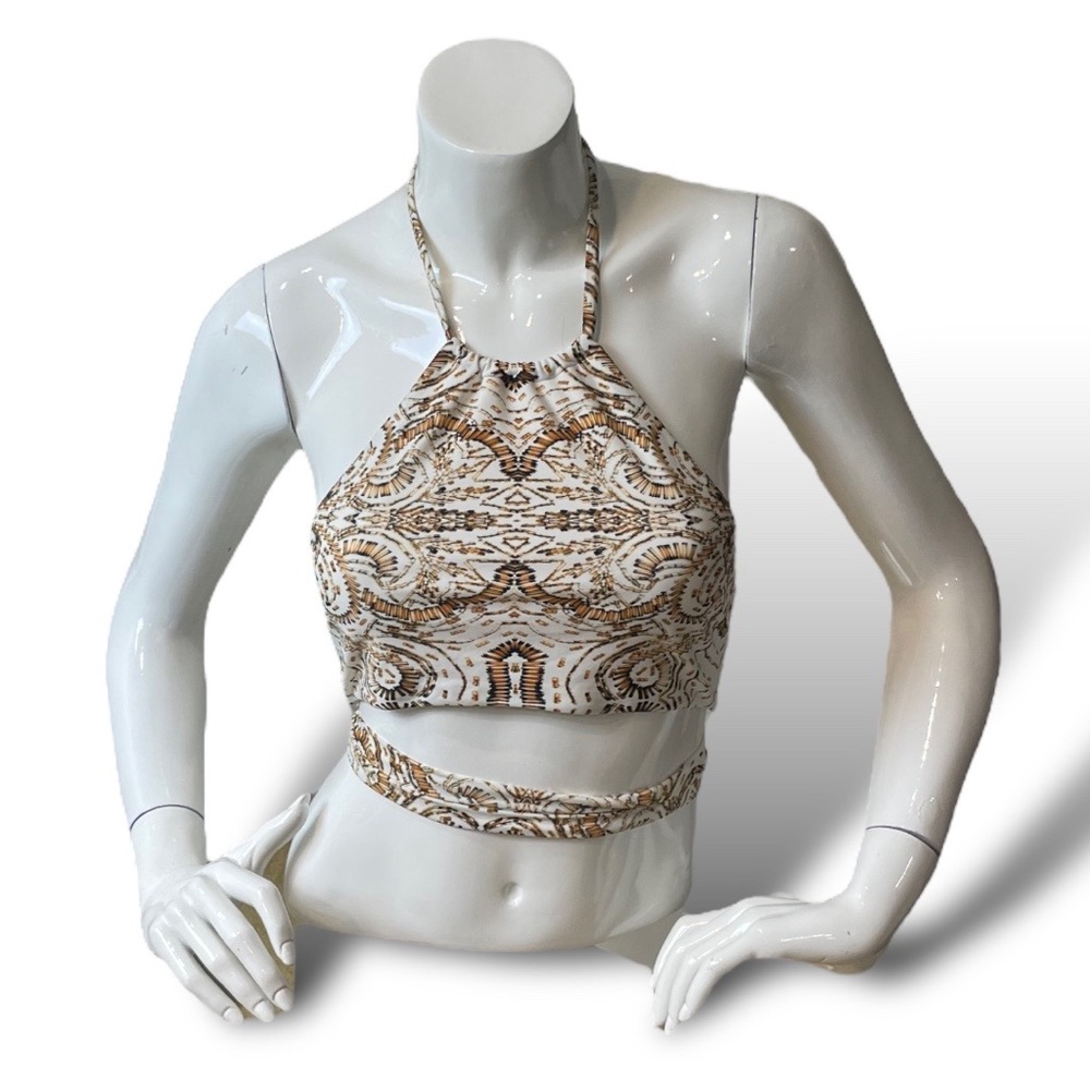 Sea Gypsies by Lost Print 2-Piece Bikini with Wrap Tie - Picture 2 of 8